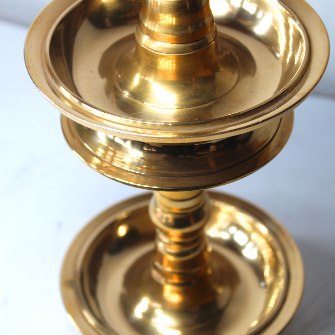 Brass Vadi Vilakk 3 Step - Premium Brass from Cherakulam Vessels & Crockery - Just Rs. 2496! Shop now at Cherakulam Vessels & Crockery