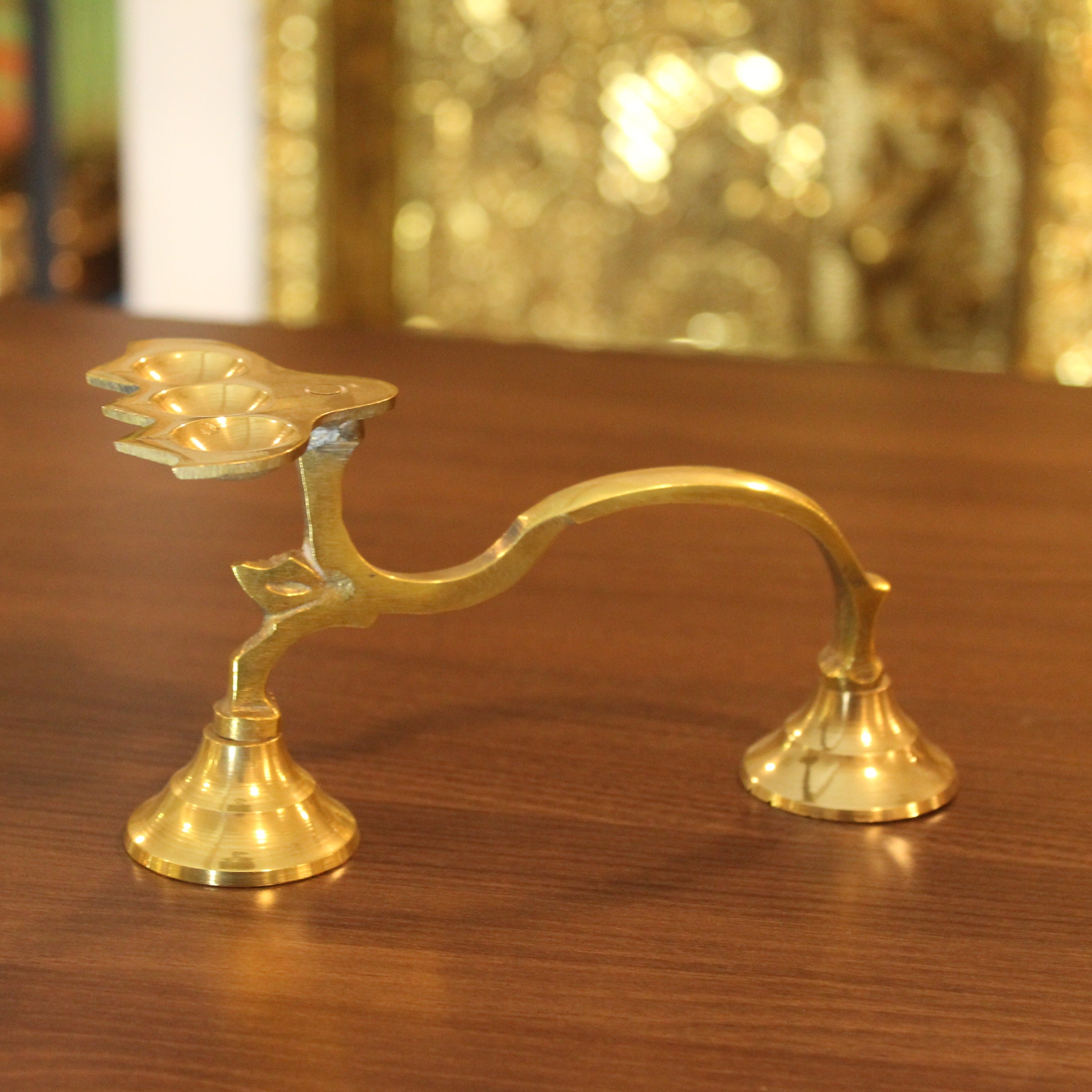 Brass Panch Arathi - Premium Brass from Cherakulam Vessels & Crockery - Just Rs. 230! Shop now at Cherakulam Vessels & Crockery