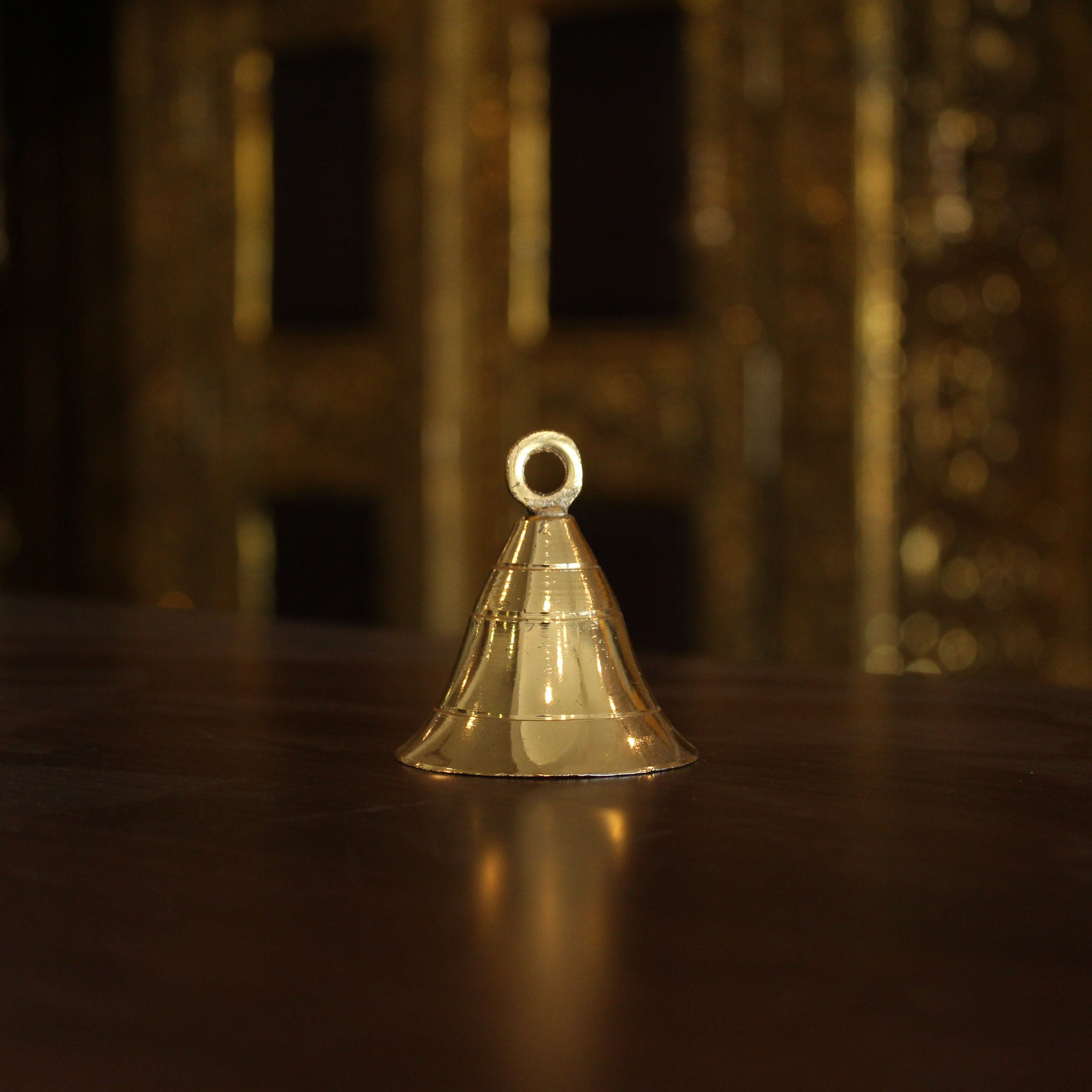 Gold Plated Bell - Premium Brass from Cherakulam Vessels & Crockery - Just Rs. 45! Shop now at Cherakulam Vessels & Crockery